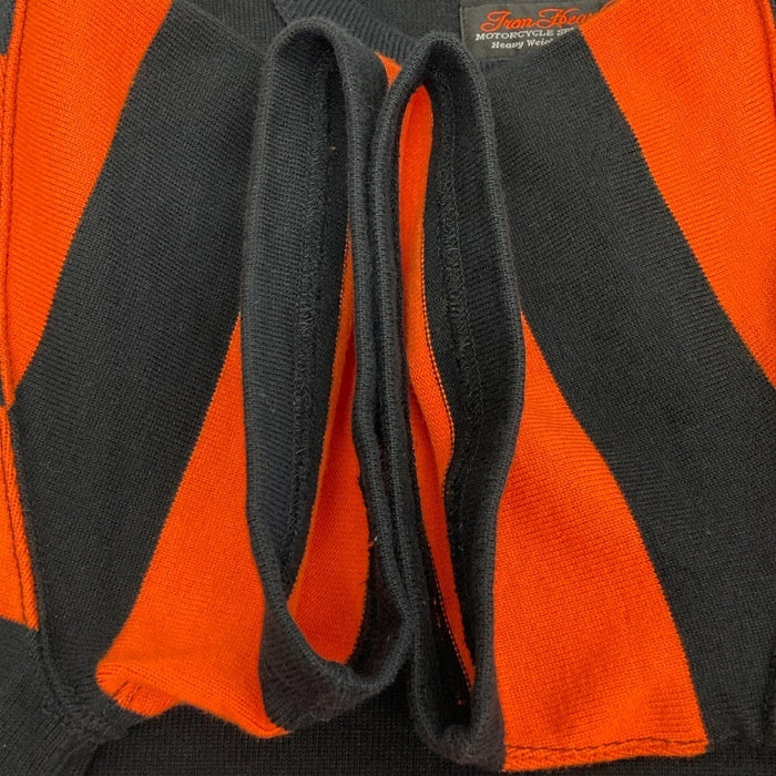 IRON HEART アイアンハート ボーダー Tシャツ オレンジ sizeXS 瑞穂店