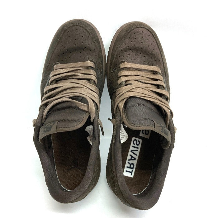 NIKE×Travis Scott ナイキ×トラヴィススコット DM7866-202 AIR JORDAN1 LOW OG SP スニーカー ダークブラウン size27cm 瑞穂店