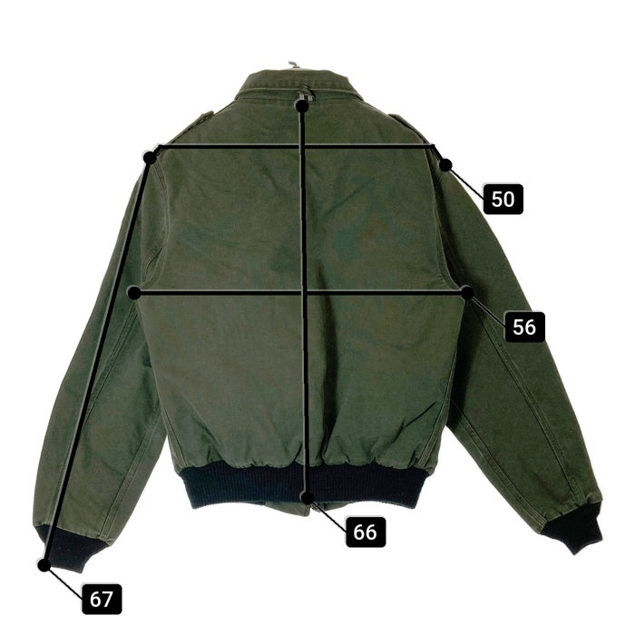 Carhartt カーハート JQ264 80's USA製 A-2タイプ ボンバージャケット モスグリーン sizeL 瑞穂店