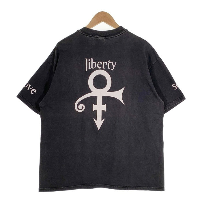 90-00's Prince プリンス LOVE SEX LIBETY プリントTシャツ ブラック Hanes2枚タグ Size XL 福生店