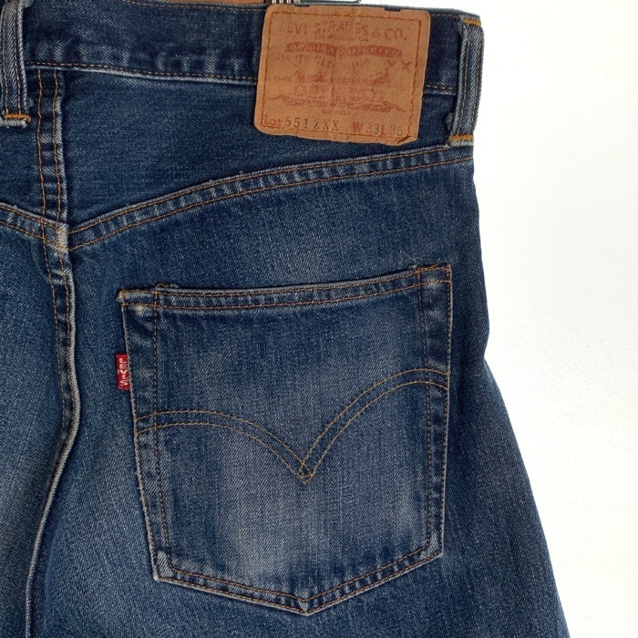 90's LEVI'S リーバイス 551ZXX デニムパンツ ジーンズ インディゴ 555 復刻 98年米国製 Size 33×36 福生店