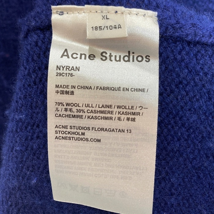 Acne Studios アクネステュディオズ 29C176 カシミヤ混 タートルネックセーター ネイビー sizeXL 瑞穂店