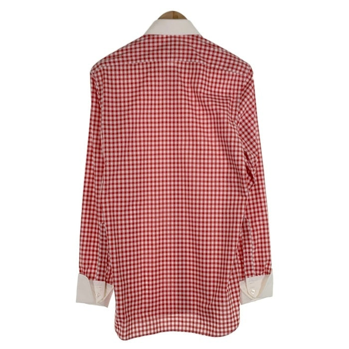TURNBULL&ASSER ターンブル&アッサー ギンガムチェック クレリックシャツ レッド Size 15 1/2 福生店