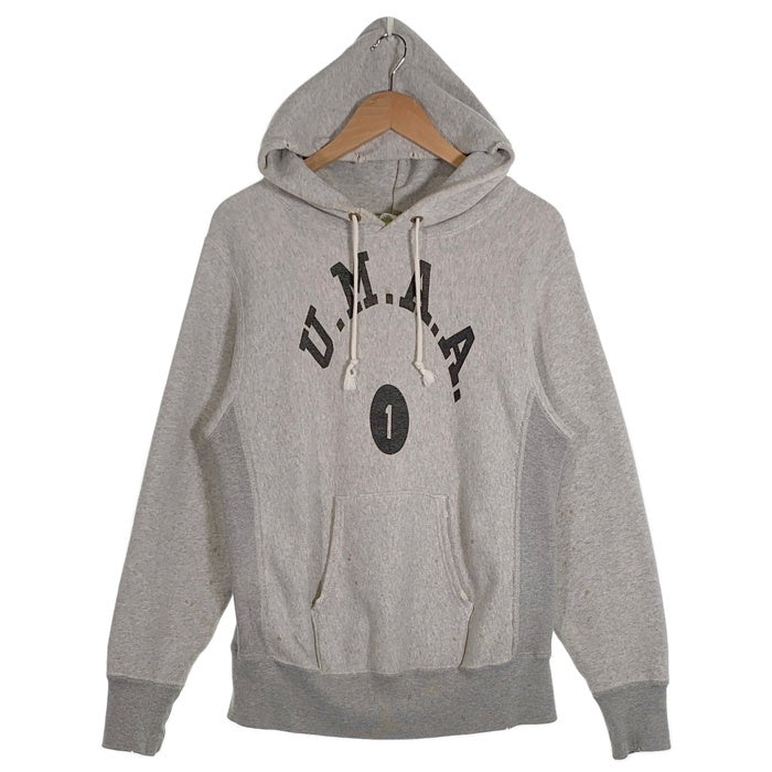 Champion チャンピオン REVERSE WEAVE リバースウィーブ プルオーバーパーカー フーディ 復刻 70s 単色緑タグ グレー Size M 福生店