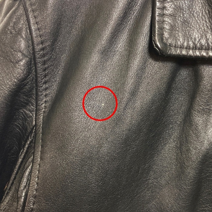 ブランド不明 レザーフライトジャケット ブラック Size M 相当 瑞穂店