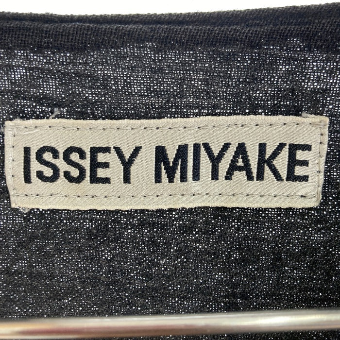 ISSEY MIYAKE イッセイミヤケ IM23-FF327 開襟シャツ ブラック sizeS 瑞穂店