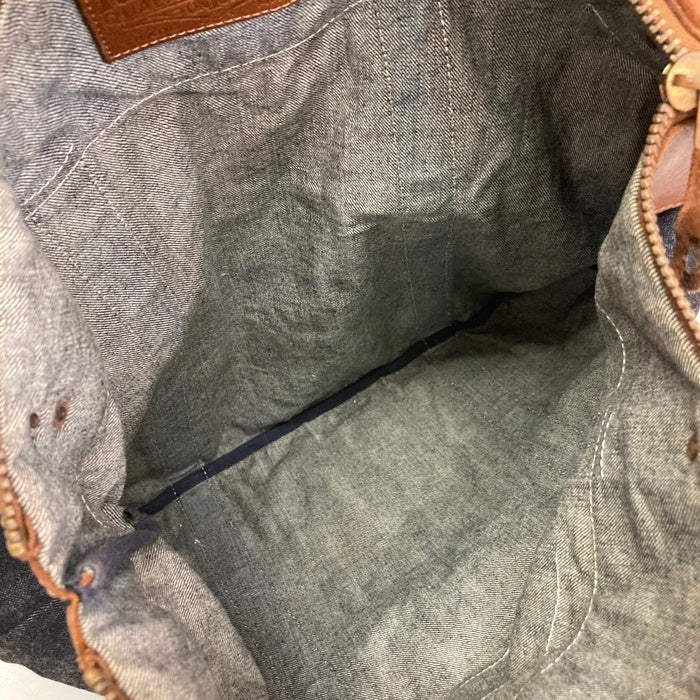 RRL ダブルアールエル デニム レザー 2WAY トートバッグ インディゴ 瑞穂店