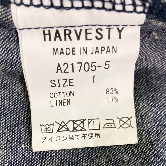 HARVESTY ハーベスティ A21705-5 デニム キュロット ワイドパンツ インディゴ size1 瑞穂店