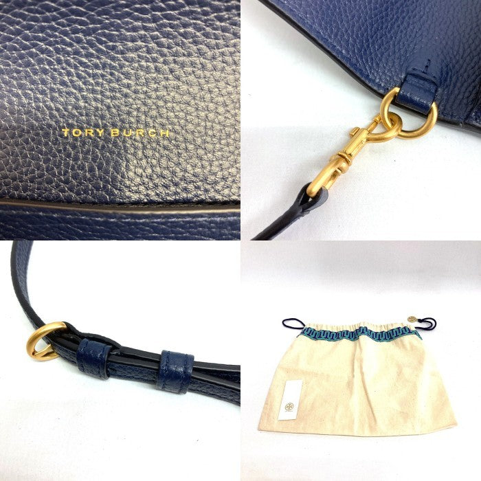 TORY BURCH トリーバーチ フローラル柄 ショルダーウォレット ブルー 瑞穂店