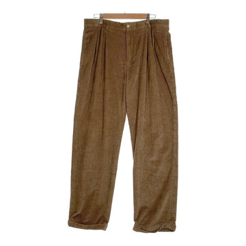 00's NAUTICA RIGGER ノーティカ 2タック コーデュロイトラウザーパンツ ブラウン Size 36×32 福生店
