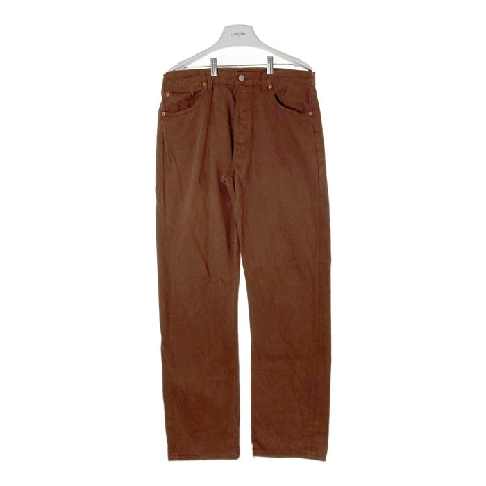 Levi'sリーバイス 501 後染め 90s フランス製 ボタン裏275 カラーデニムパンツ ブラウン sizeW34 瑞穂店