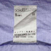 ARTS&SCIENCE アーツアンドサイエンス コットン リネン ブラウス シャツ ラベンダー 0241-L6180-1070 Size 1 瑞穂店