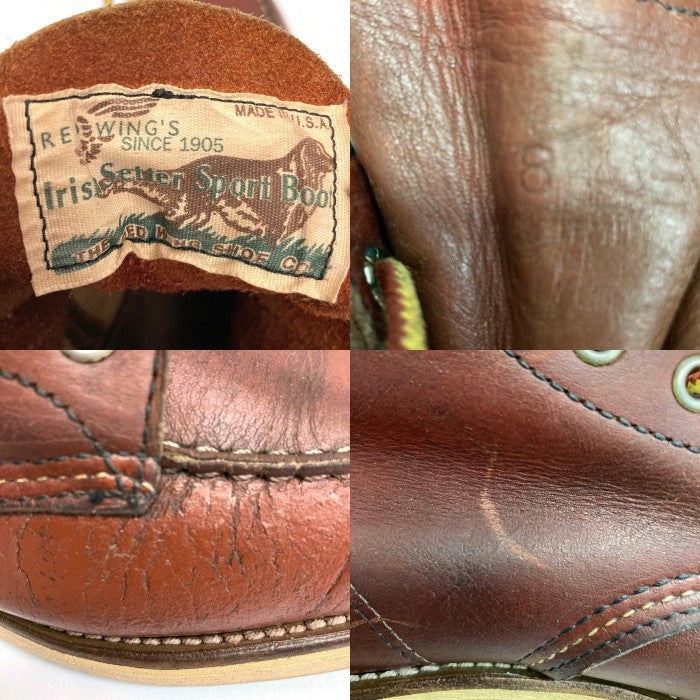 RED WING レッドウィング 90's Irish Setter アイリッシュセッター 裏四角犬タグ ブーツ ブラウン sizeUS8 瑞穂店