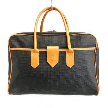YSLイヴサンローラン YVES SAINT LAURENT PVC ボストンバッグ ブラック 瑞穂店
