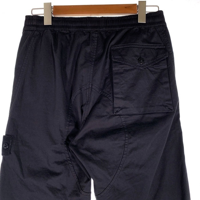STONE ISLAND ストーンアイランド コットン ウール テーパードパンツ イージー ゴーストピース ブラック 7315325F4 Size 31 福生店