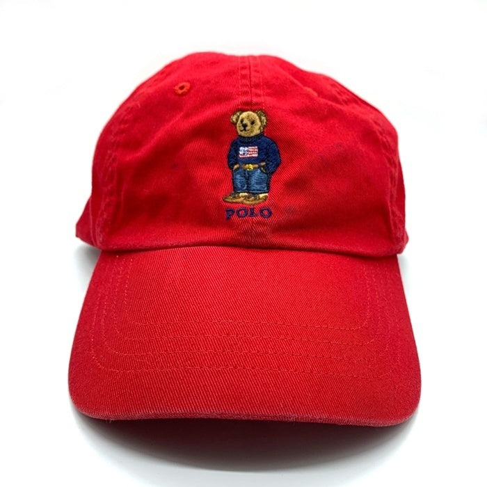 POLO RALPH LAUREN ポロラルフローレン ポロベアー 6パネル キャップ レッド 福生店