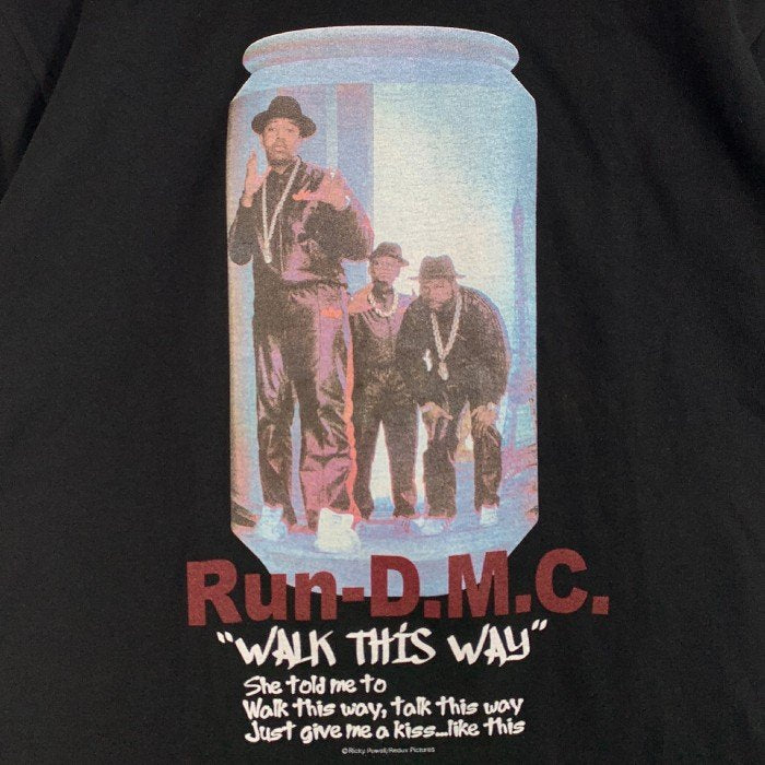 Ricky Powell リッキーパウエル RUN DMC ランディーエムシー フォトプリント Tシャツ Walk This Way ブラック Size M 福生店