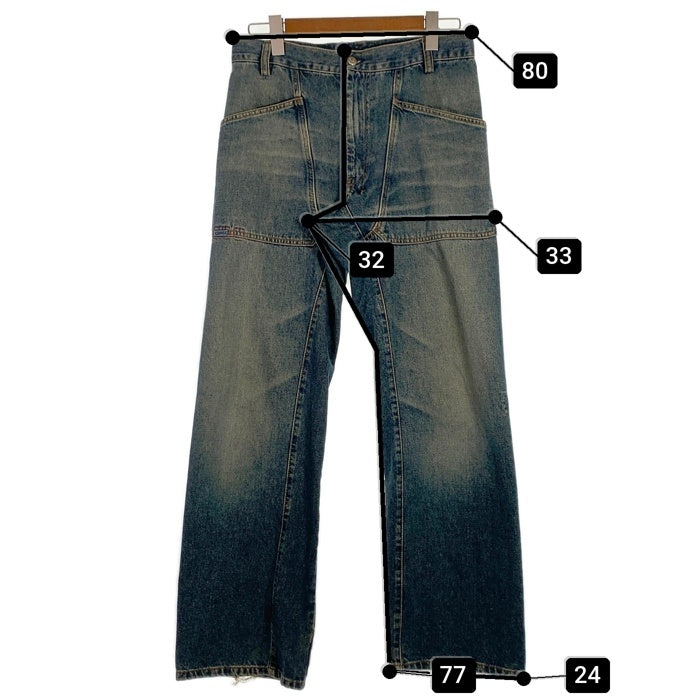 DIESEL ディーゼル ワイド デニムパンツ インディゴ Size 30 福生店