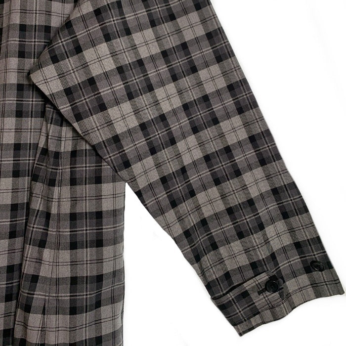 BEAMS ビームス タータンチェック オーバーサイズコート グレー 11-19-0453-301 Size L 福生店