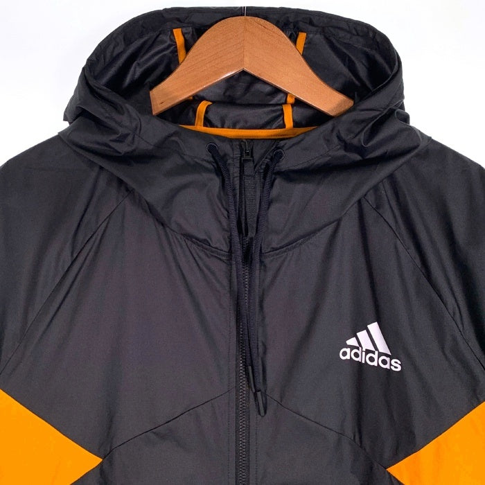 adidas GTアディダス WIND. RDY ウィンドブレーカー ジップアップパーカー ブラック オレンジ ポリエステル GT6561 Size JP XO 福生店