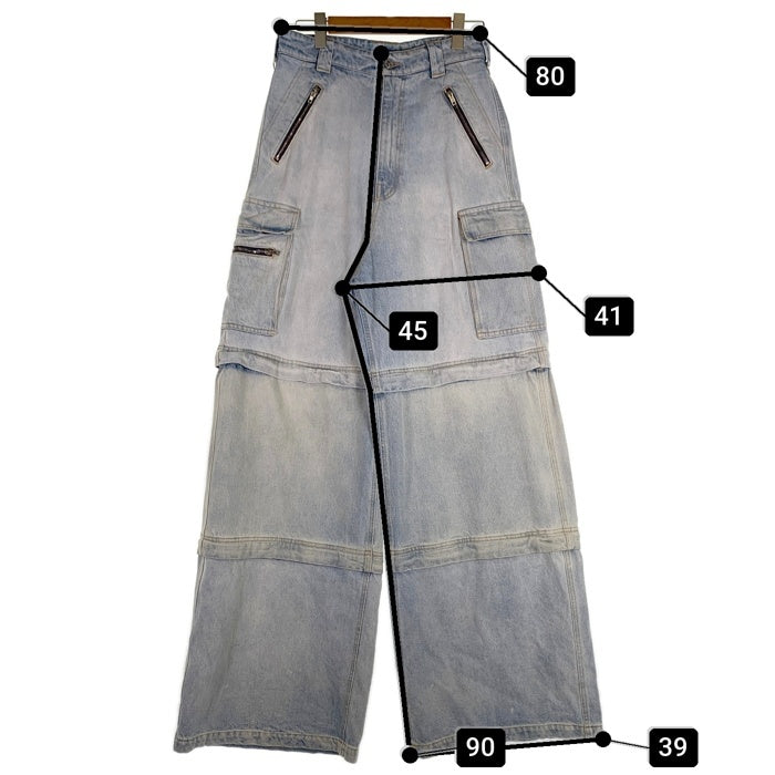 VETEMENTS ヴェトモン 22AW Transformer Baggy Jeans トランスフォーマー バギージーンズ ライトブルー UE54PA300N Size 29 福生店