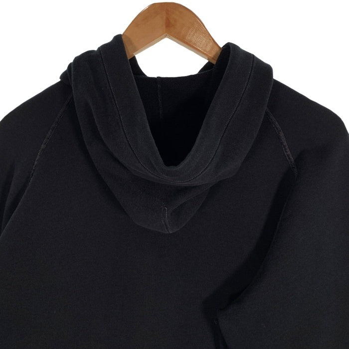 TENDERLOIN テンダーロイン T-PARKA 後付け プルオーバースウェットパーカー ブラック ラグランスリーブ フェルトワッペン Size L 福生店