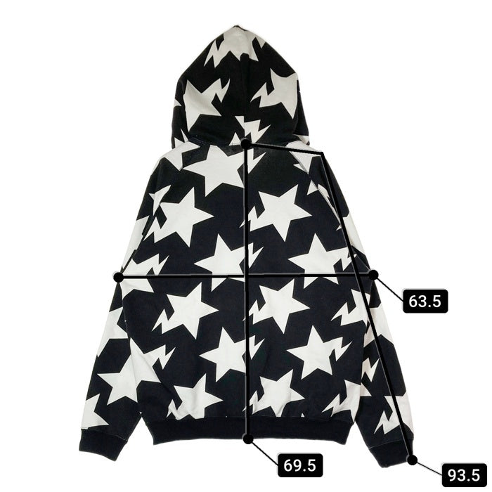 A BATHING APE アベイシングエイプ  STA full zip hoodie スター フルジップパーカー ブラック sizeL 瑞穂店