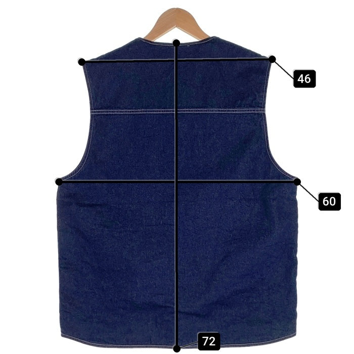 Carhartt WIP カーハート ワークインプログレス CHORE VEST チョアベスト 裏地ブランケット インディゴ I032704 Size L 福生店