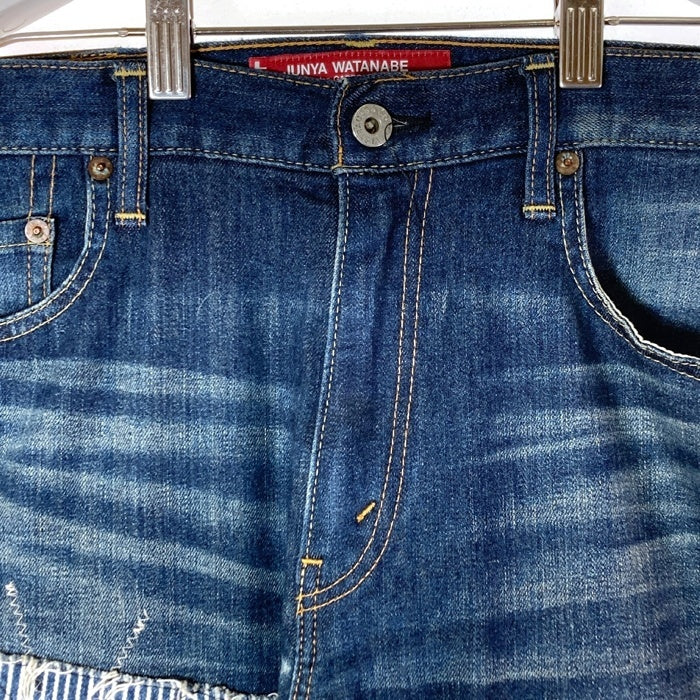 JUNYA WATANABE COMME des GARCONS MAN ジュンヤワタナベ コムデギャルソンマン Levi's リーバイス WA-P203 AD2017 513 パッチワーク レザーポケット デニムパンツ インディゴ sizeM 瑞穂店