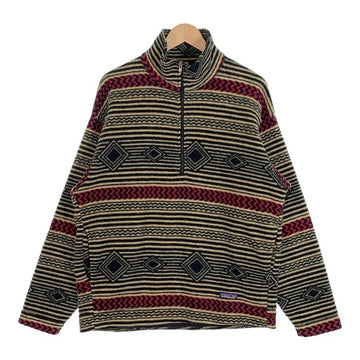 90's patagonia パタゴニア ブルズアイ ハーフジップ フリース プルオーバージャケット マルチ 10457 USA製 Size M 福生店