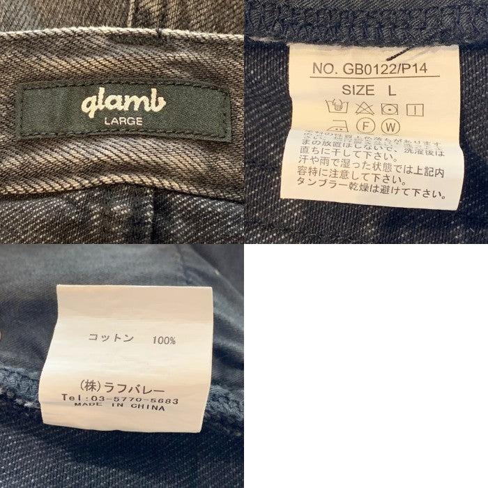 glamb グラム Semi Flare Denim セミフレア デニムパンツ ブラック GB0122-P14 Size L 福生店