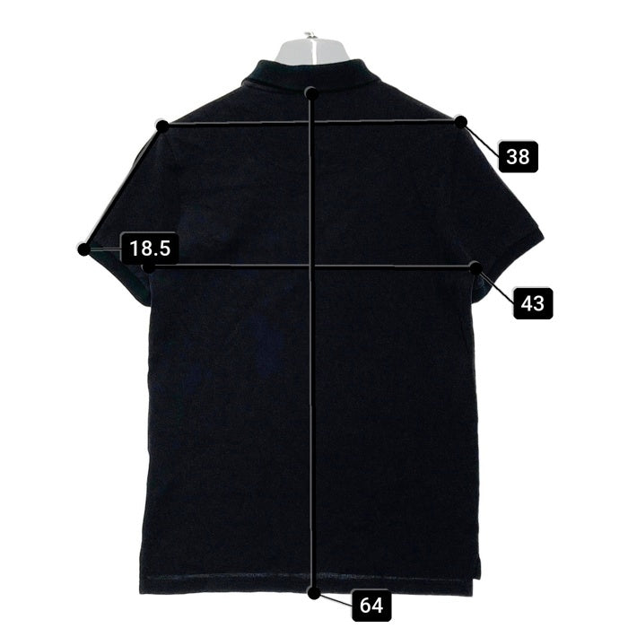 Vivienne Westwood MAN ヴィヴィアンウェストウッドマン オーブ刺繡 鹿の子 ポロシャツ ブラック Size 44 瑞穂店