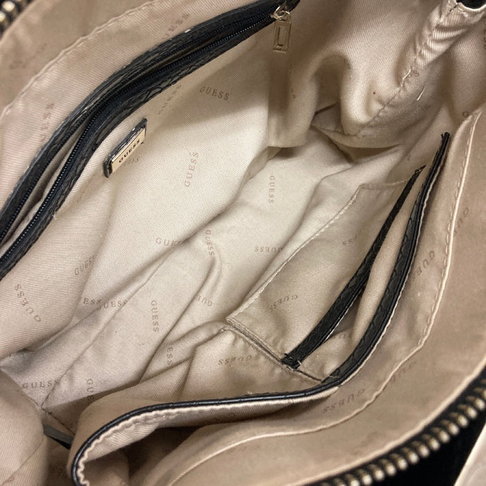 GUESS ゲス ハンドバッグ 型押し ブラック 瑞穂店