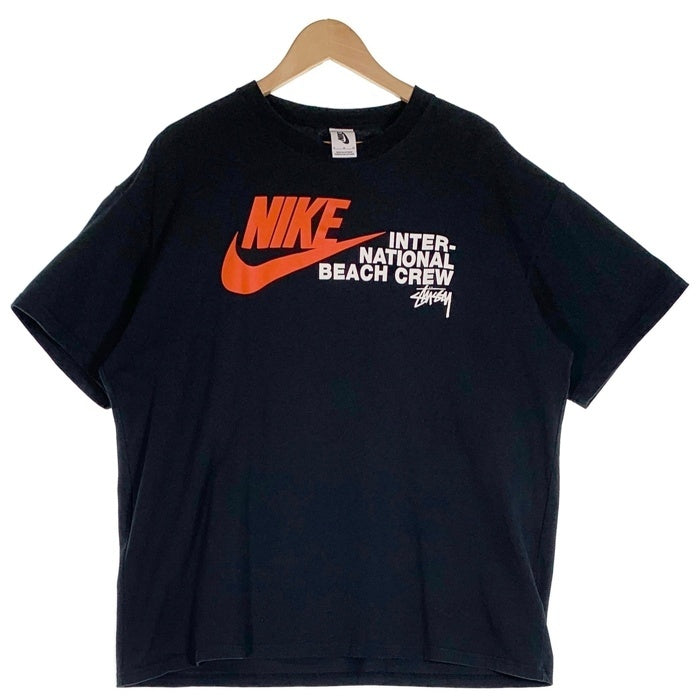 NIKE ナイキ 20AW STUSSY ステューシー BEACH POSSE TEE ロゴプリントTシャツ ブラック DO3070-010 Size XL 福生店