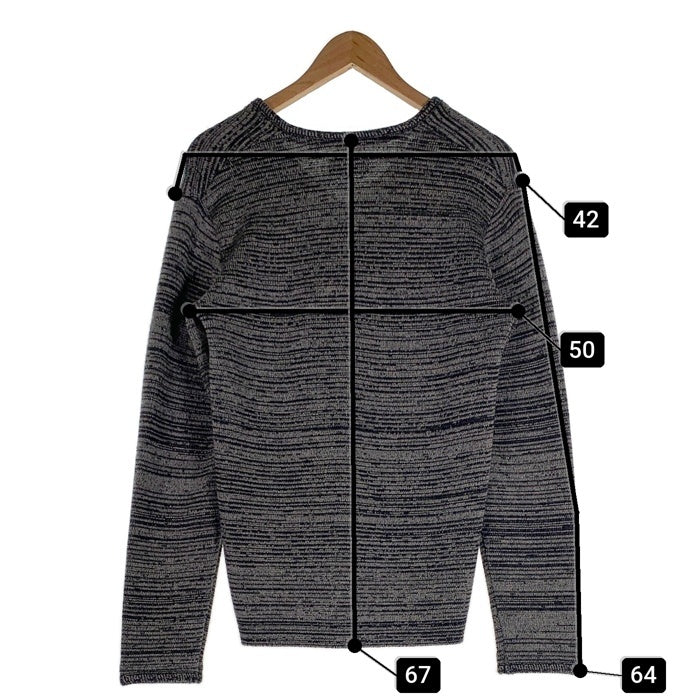 Attractions アトラクションズ ウール アクリル ニットカーディガン ブラック Size 38 福生店