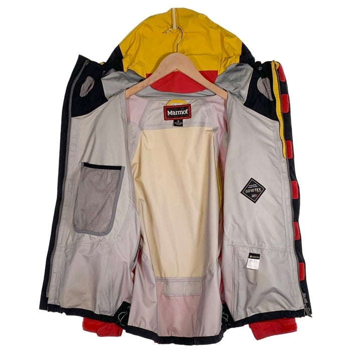 Marmot マーモット STABRIDGE スタブリッジ the Apartment アパートメント GTX 3L ALPINIST JACKET マウンテンパーカー ジャケット イエロー レッド TOMUJK84AM GORE-TEX ゴアテックス Size S 福生店