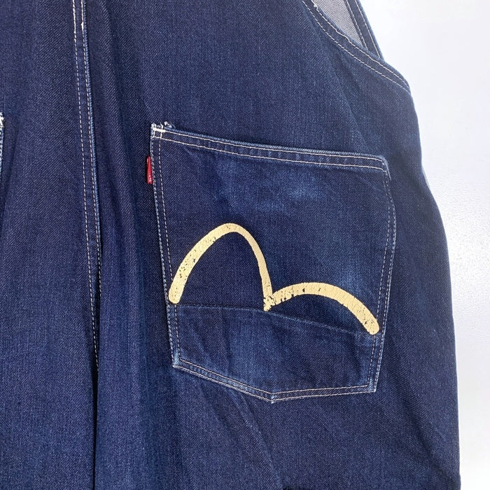 EVISU オーバーオール エヴィス EVISU エヴィス ダブルニーデニムオーバーオール インディゴ