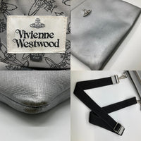 Vivienne Westwood ヴィヴィアンウエストウッド サフィアーノ ショルダーバッグ シルバー 瑞穂店