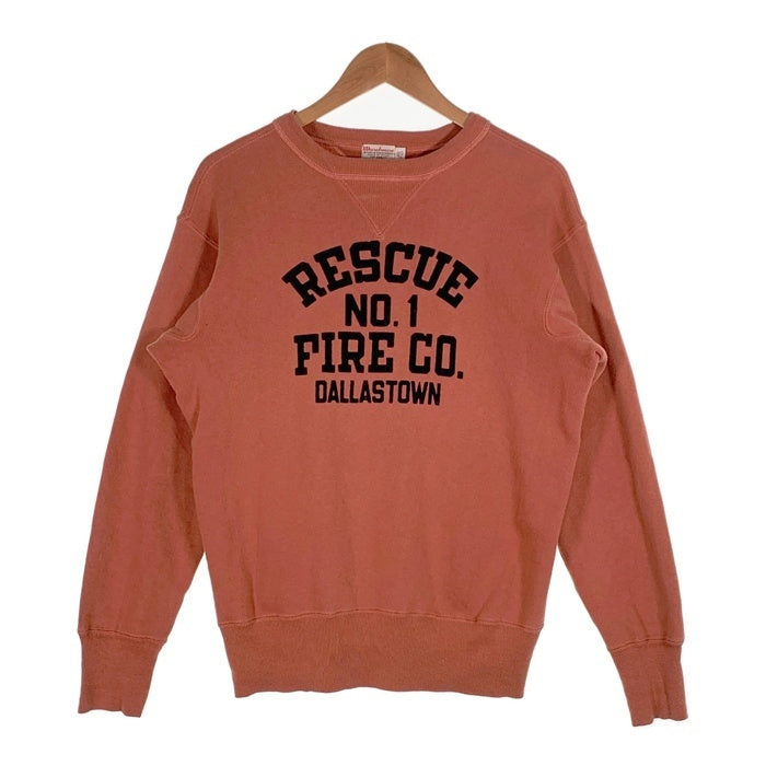 WAREHOUSE ウエアハウス SET-IN FREEDOM SWEAT " RESCUE NO.1 " スウェットトレーナー セットインフリーダム レッド Size 42 福生店