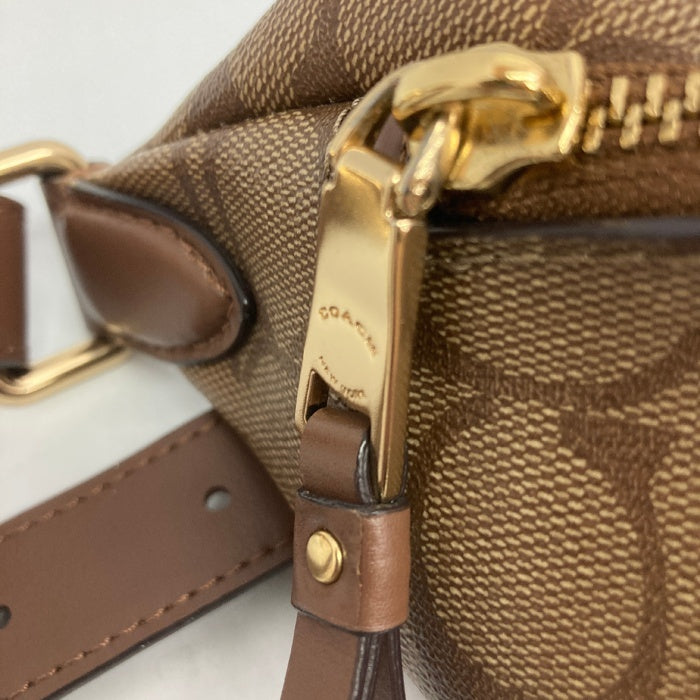 COACH コーチ F48740 シグネチャー ボディバッグ ブラウン 瑞穂店