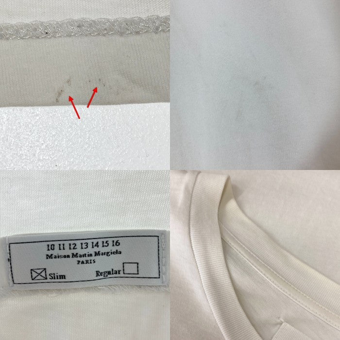 Maison Martin Margiela メゾンマルタンマルジェラ ⑩ クルーネックTシャツ ホワイト size48 瑞穂店