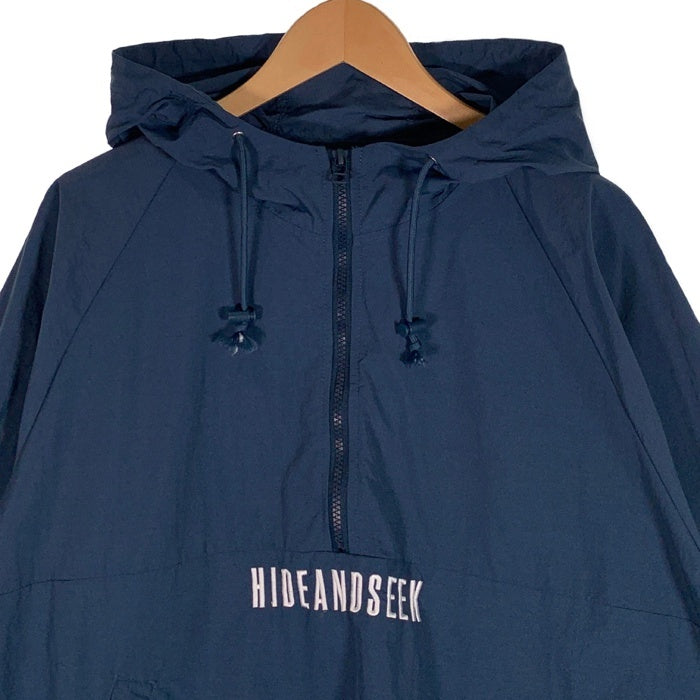 Hide and Seek ハイドアンドシーク 24SS Nylon Anrack ナイロン アノラック プルオーバージャケット ネイビー HJ-010124 Size M 福生店