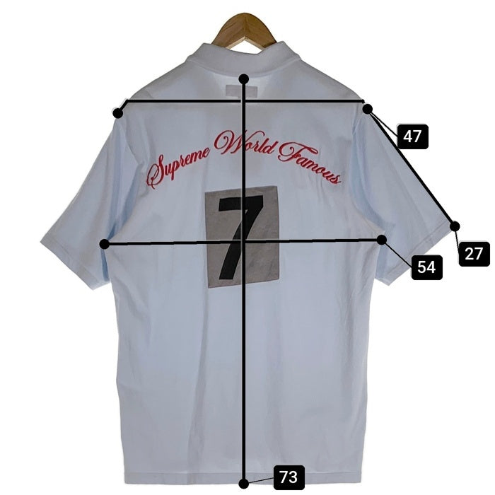 SUPREME シュプリーム 25SS Cursive Polo カーシブポロシャツ 鹿の子 ライトブルー Size M 福生店