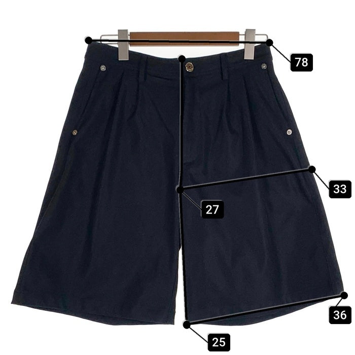 SHIRLEY シャーリー 1タック ワイドチノショートパンツ ブラック Size S 福生店