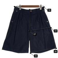 SHIRLEY シャーリー 1タック ワイドチノショートパンツ ブラック Size S 福生店