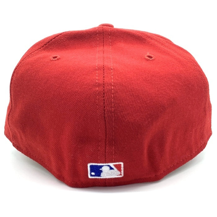 90's New Era ニューエラ MLB ニューヨーク・ヤンキース 59FIFTY ベースボールキャップ レッド ウール USA製 Size 7 3/8 (56.8cm) 福生店