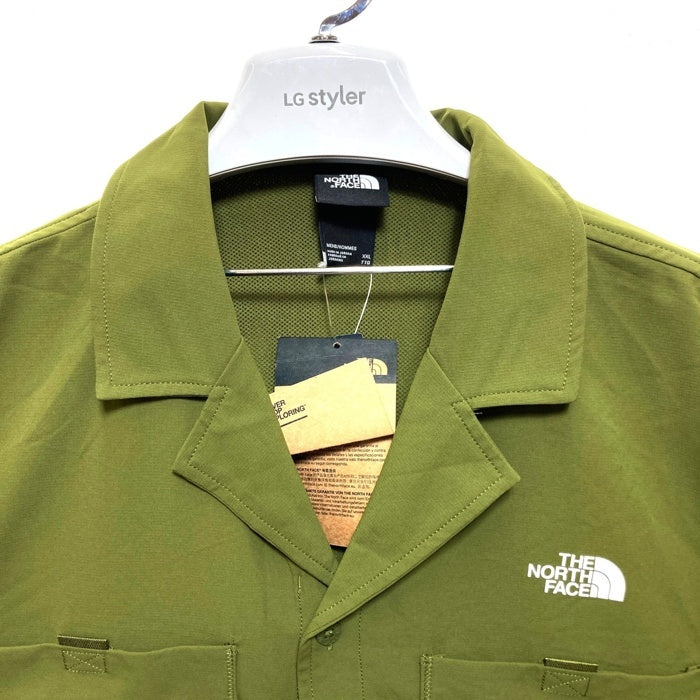 THE NORTH FACE ノースフェイス M FIRST TRAIL S/S SHIRT ファーストトレイル ショートスリーブシャツ オリーブ NF0A87QKPIB Size XXL 瑞穂店