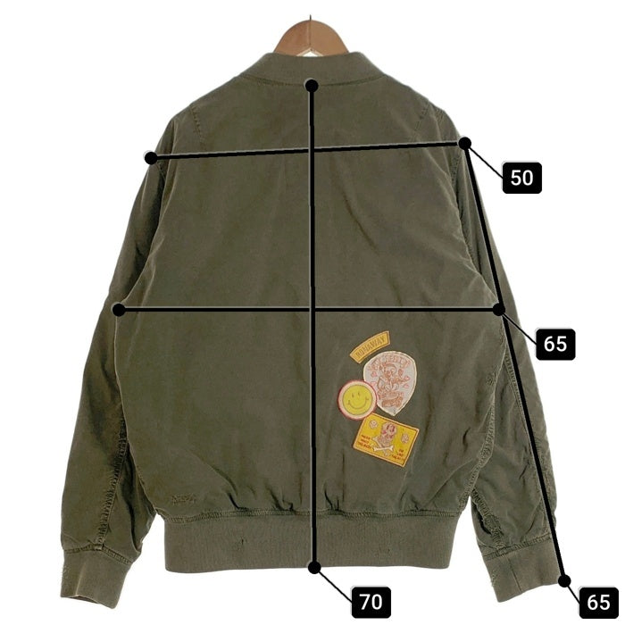 ALPHA INDUSTRIES アルファインダストリーズ VACANT Archive ベイカントアーカイブ FLOYD REPAIR FLIGHT JACKET フロイドリペア フライトジャケット オリーブ Size L 福生店