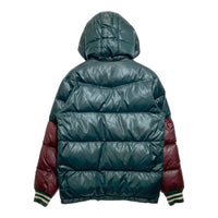 LEVI'S リーバイス フード付き バイカラー ダウンジャケット ダークグリーン×ボルドー sizeM 瑞穂店