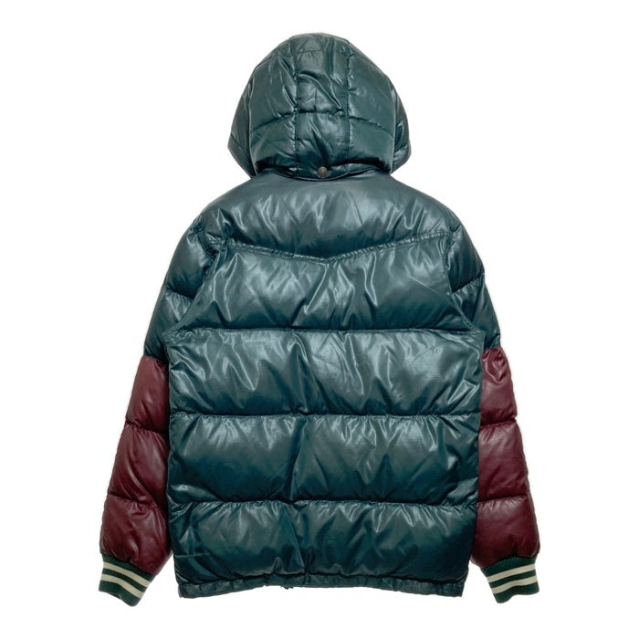 LEVI'S リーバイス フード付き バイカラー ダウンジャケット ダークグリーン×ボルドー sizeM 瑞穂店